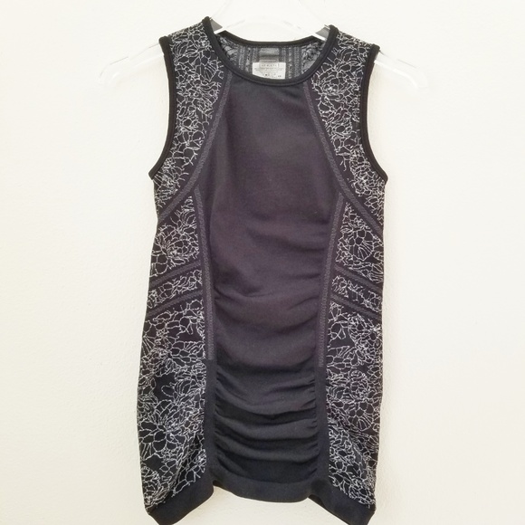 Athleta Fastest Track Sketch Floral Muscle Tank - Picture 2 of 6